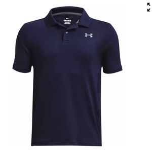 NWOT Boys Under Armour Golf polo, navy, performance fabric